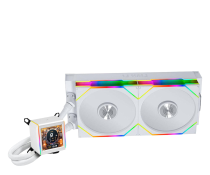 Chłodzenie wodne Lian Li Galahad II LCD 280 TL Wireless White 2x140mm
